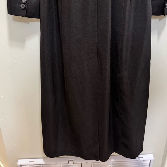 Apropos Black Belted Trench Coat Size Medium - Picture 6 of 15